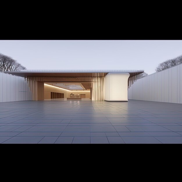 un bâtiment avec un mur blanc et un panneau qui dit le mot dessus