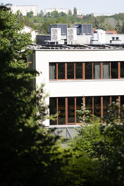 Le bâtiment où se trouve l'hôtel