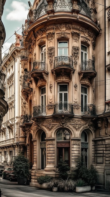 Le bâtiment où se trouve l'hôtel