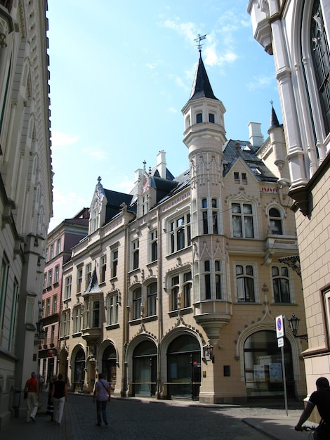 Le bâtiment à Riga Lettonie