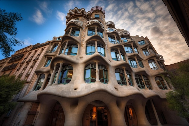 Le bâtiment de la sagrada familia