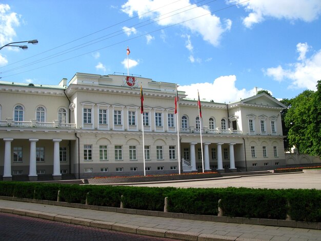 Le bâtiment de la ville de Vilnius en Lituanie