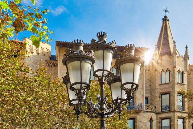 Bâtiments de Barcelone face à la place de Catalogne Plaza de Catalogne