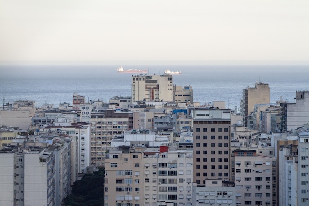 Bâtiments dans le quartier de Copacabana à Rio de Janeiro Brésil