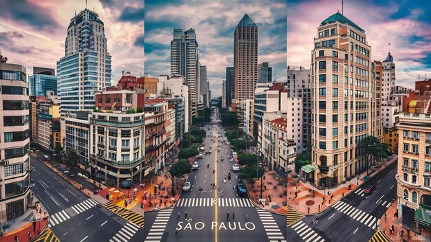 Bâtiments du centre-ville de São Paulo