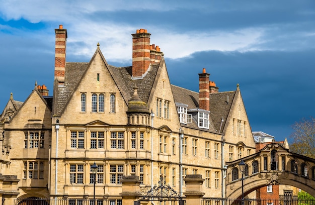 Bâtiments du Hertford College à Oxford en Angleterre