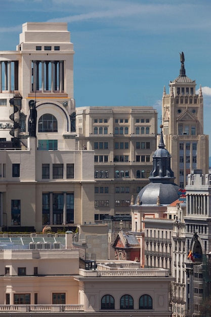 Bâtiments historiques de Madrid Espagne au centre de la ville