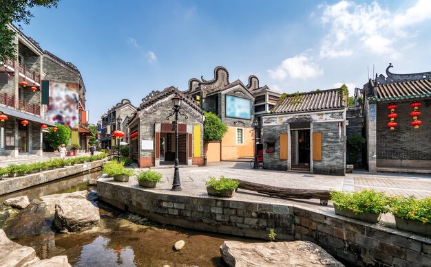 Bâtiments et maisons anciens de Guangzhou Lingnan