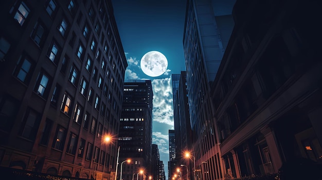 bâtiments modernes la nuitpanorama de la ville de New York la nuit vue depuis les fenêtres lumière floue