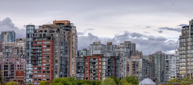 Les bâtiments résidentiels au centre-ville de Vancouver British Columbia Canada