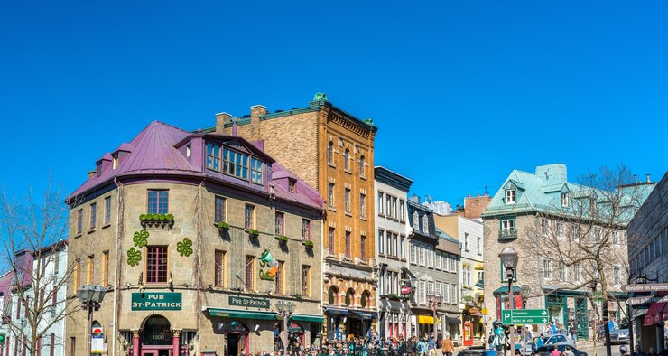 Photo bâtiments de la vieille ville de québec