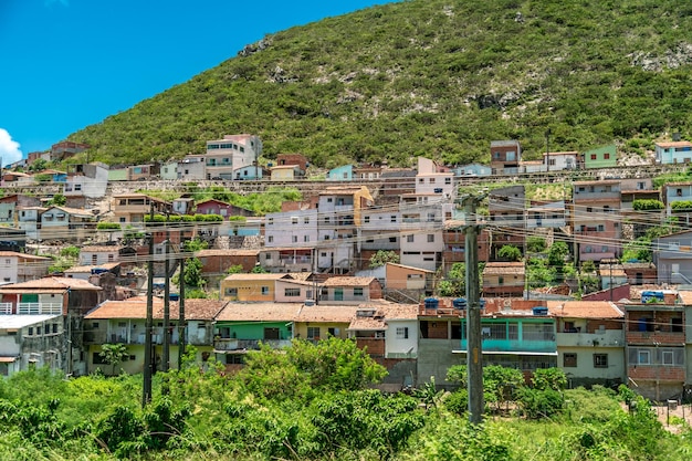 Bâtiments de village dans la campagne du Brésil