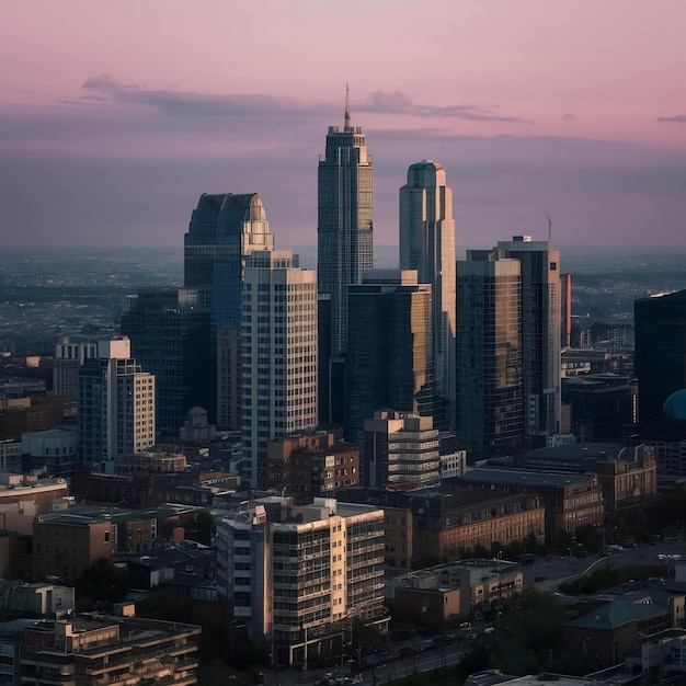 Bâtiments d'une ville d'affaires