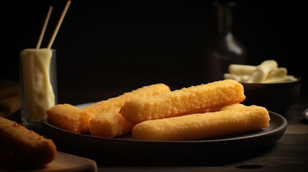 Bâtonnets de fromage sur la table du restaurant