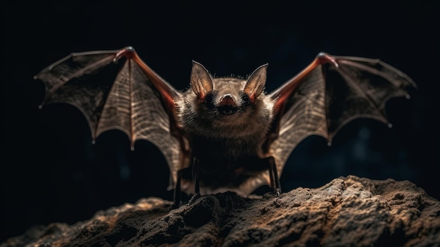 Battement de chauve-souris effrayant et effrayant généré par l'IA