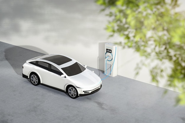 Batterie de charge de voiture électrique ou de véhicule électrique avec station de recharge domestique