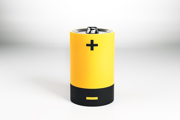 Photo batterie jaune créative