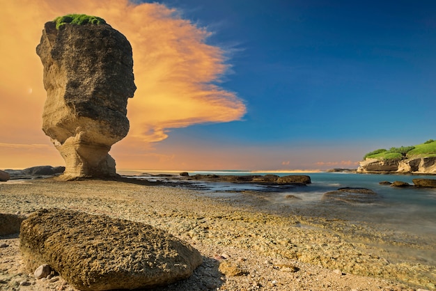 Photo batu payung, île de lombok, indonésie