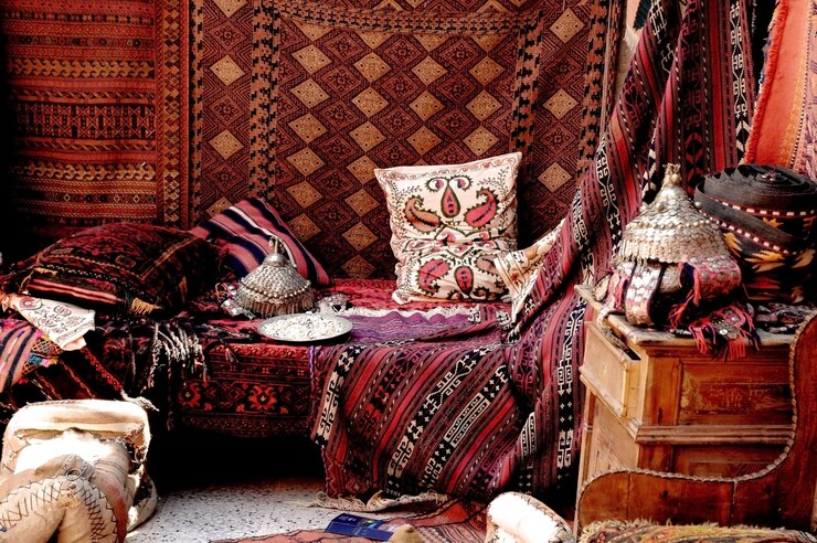 Photo bazar de tapis anatolien à goreme en turquie
