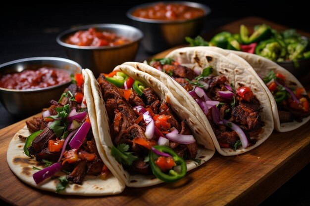 BBQ Brisket Tacos la meilleure photographie d'image de barbecue