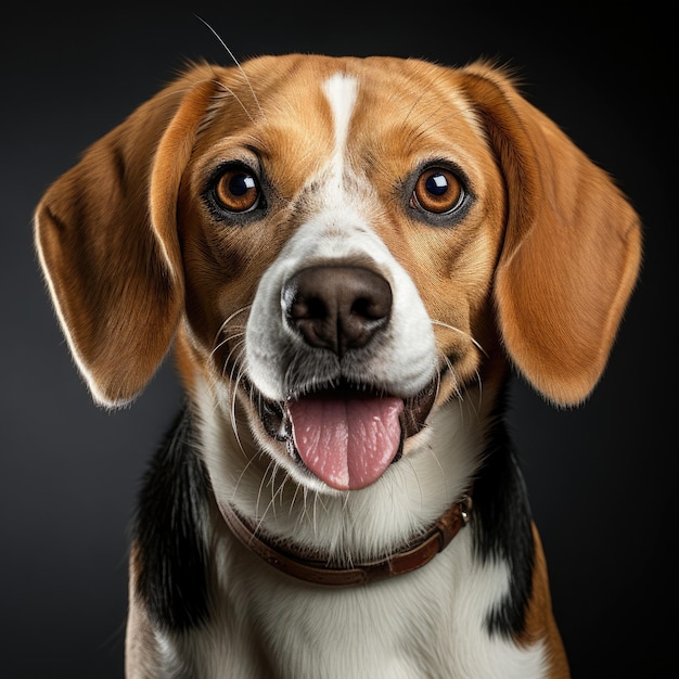 Beagle aux yeux dichromatiques