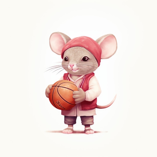 Beanie Baller Une étoile de basket-ball de la taille d’une souris illustrée