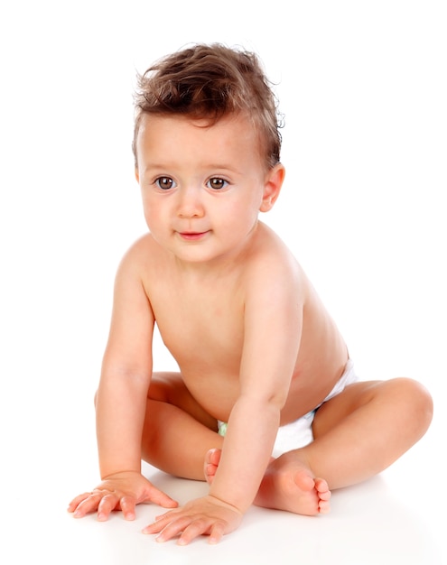 Beau bébé avec une peau douce