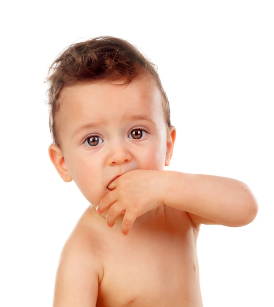 Beau bébé avec une peau douce