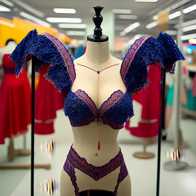 beau bikini dans un mannequin de couture