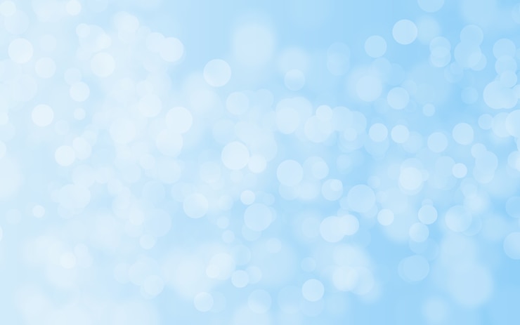 Beau bokeh abstrait dans des tons bleus et blancs pour les arrière-plans festifs et les papiers peints et les décorations brillantes Bannières cool sur les pages, les publicités, les sites Web