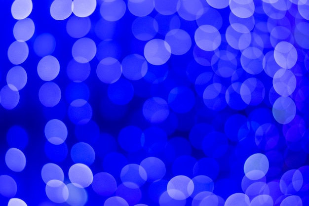 Beau bokeh bleu