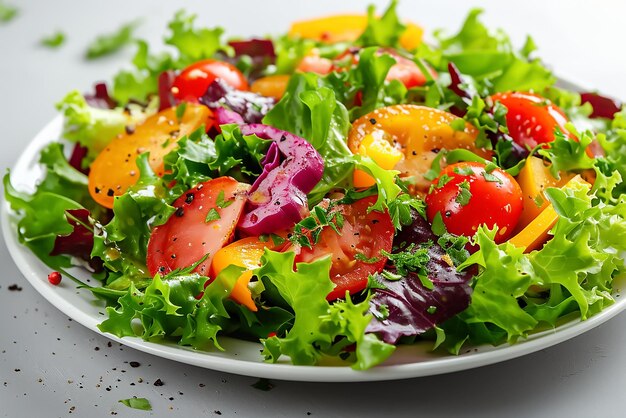 Un beau bol de salade verte