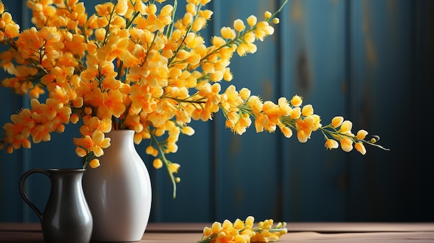 beau bouquet de fleurs jaunes