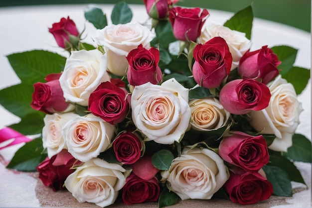 Un beau bouquet de fleurs de mariage