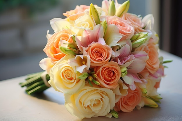 Beau bouquet de mariage d'été