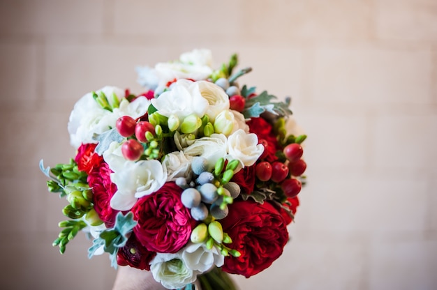 Beau bouquet de mariée