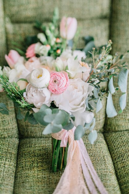 Photo beau bouquet de mariée