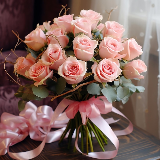 Photo un beau bouquet de roses