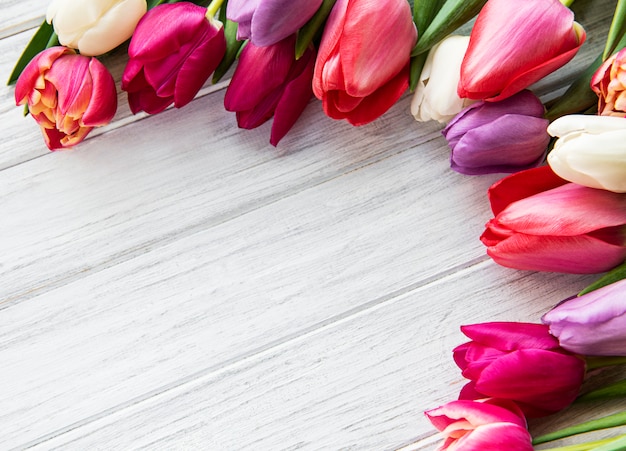 Beau bouquet de tulipes