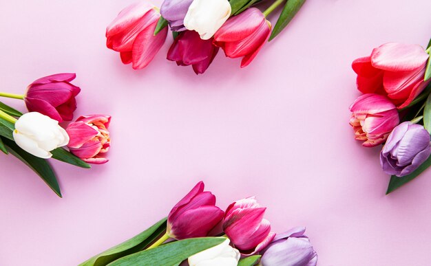 Beau bouquet de tulipes