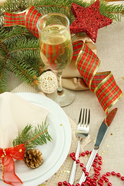 Beau cadre de Noël se bouchent