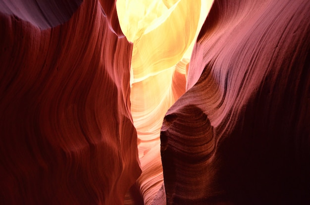 Beau canyon des antilopes, Navajo land à l'est de Page, USA