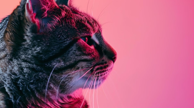 Photo un beau chat avec une apparence unique et captivante son regard hypnotisant vous attire et vous laisse enchanté et captivé