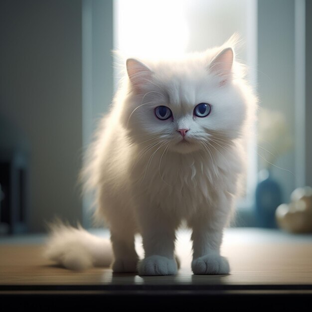 beau chat debout et porter un costume classique