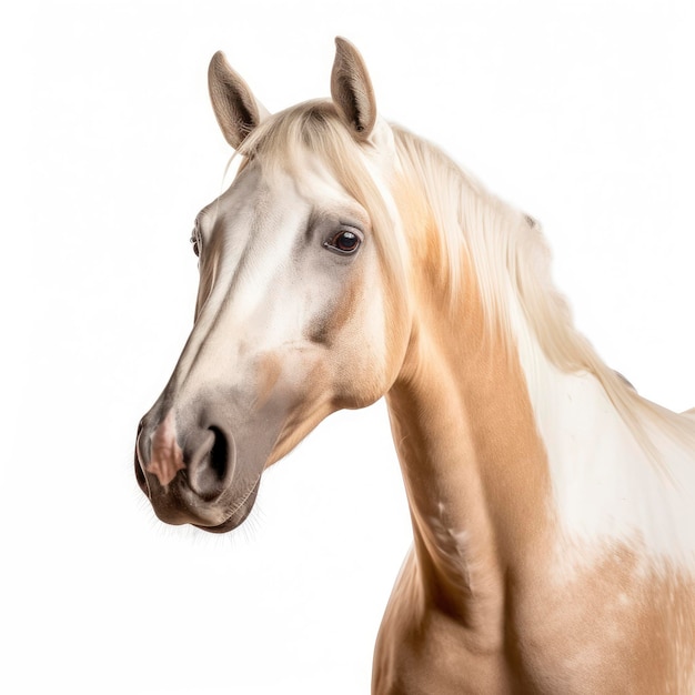 Un beau cheval blanc