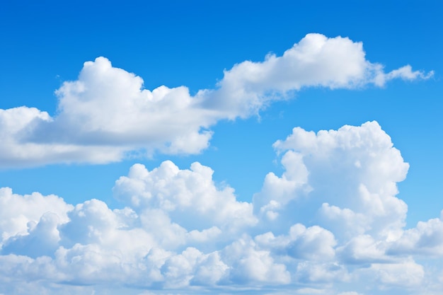 Beau ciel bleu avec une formation de nuages en arrière-plan