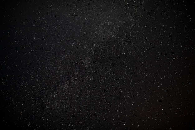 Beau Ciel De Nuit Noir Avec Toile D'étoiles