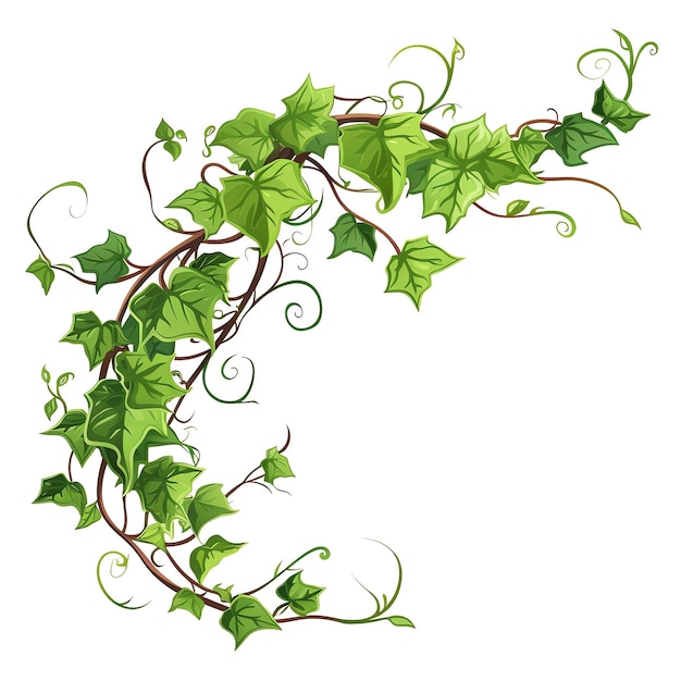 beau coin Ivy clipart illustration