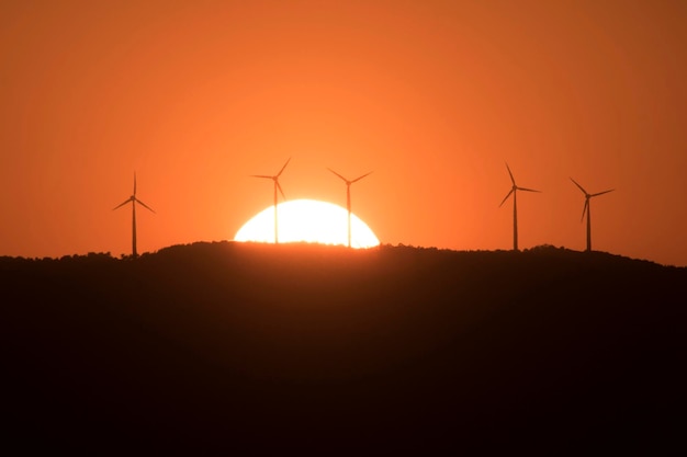 Beau coucher de soleil en Corée