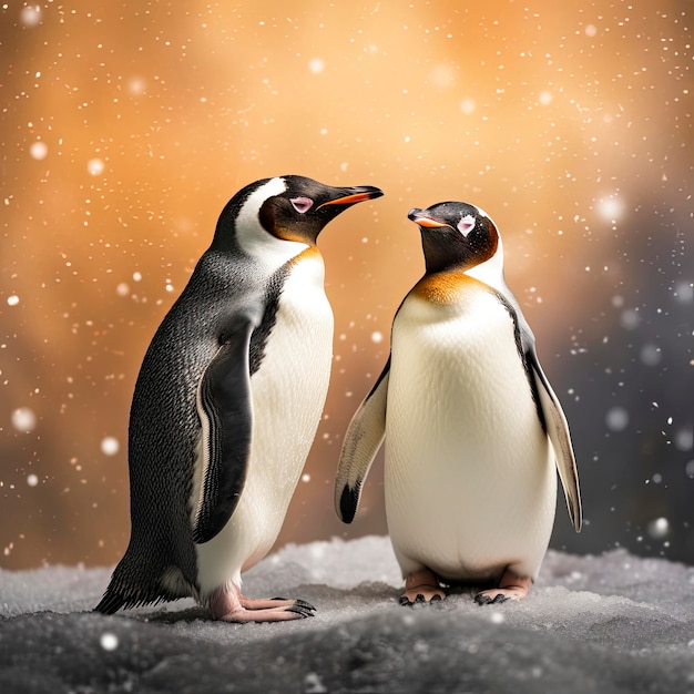 Un beau couple de pingouins